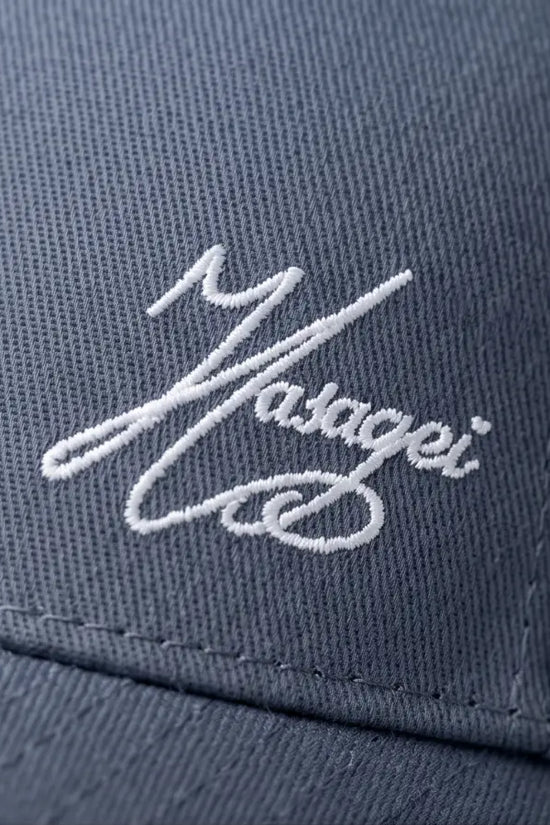 "Signature Script" Structured Cap – Slate Grey