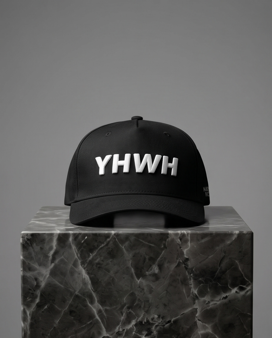 Black YHWH Embroidered Cap
