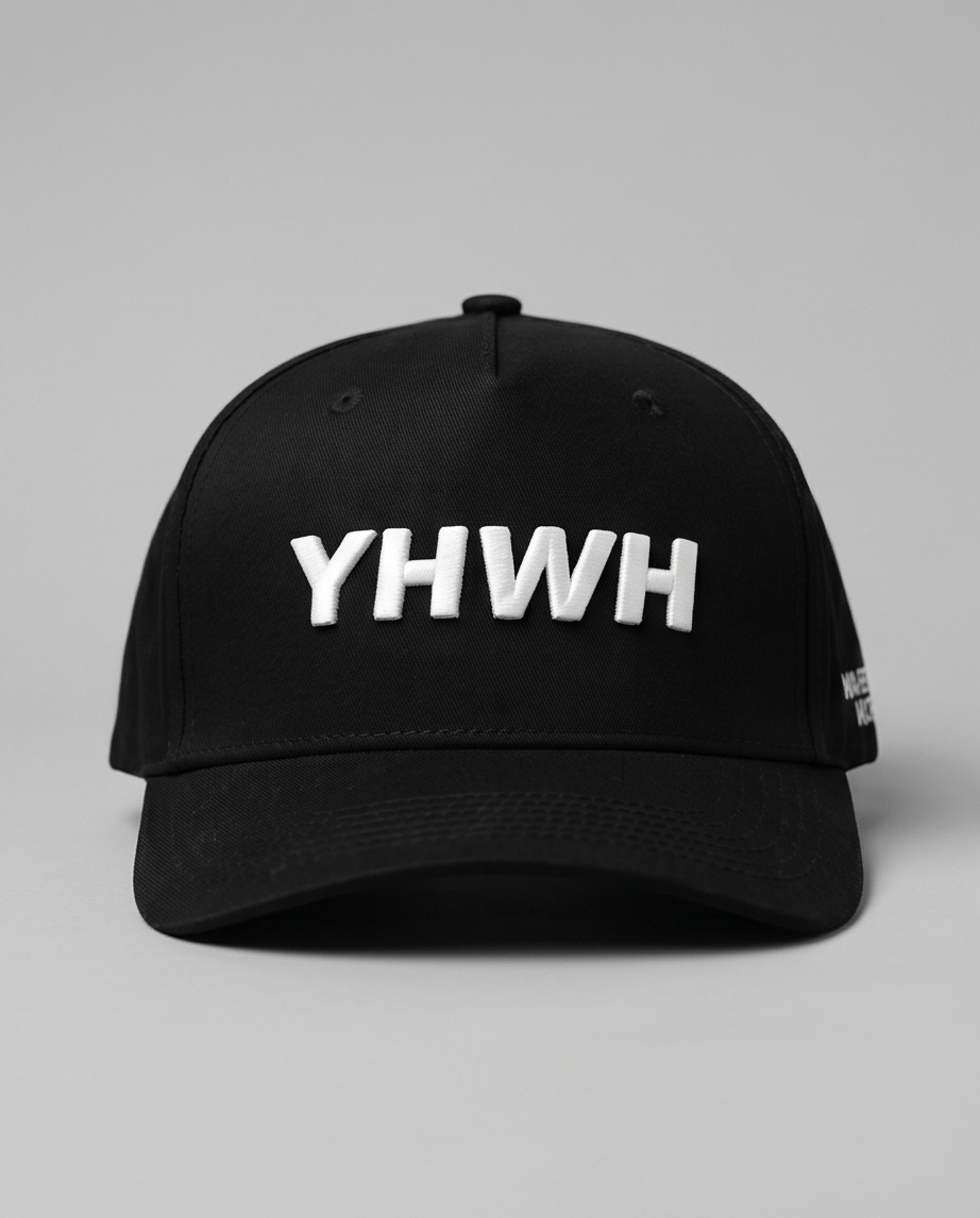 Black YHWH Embroidered Cap