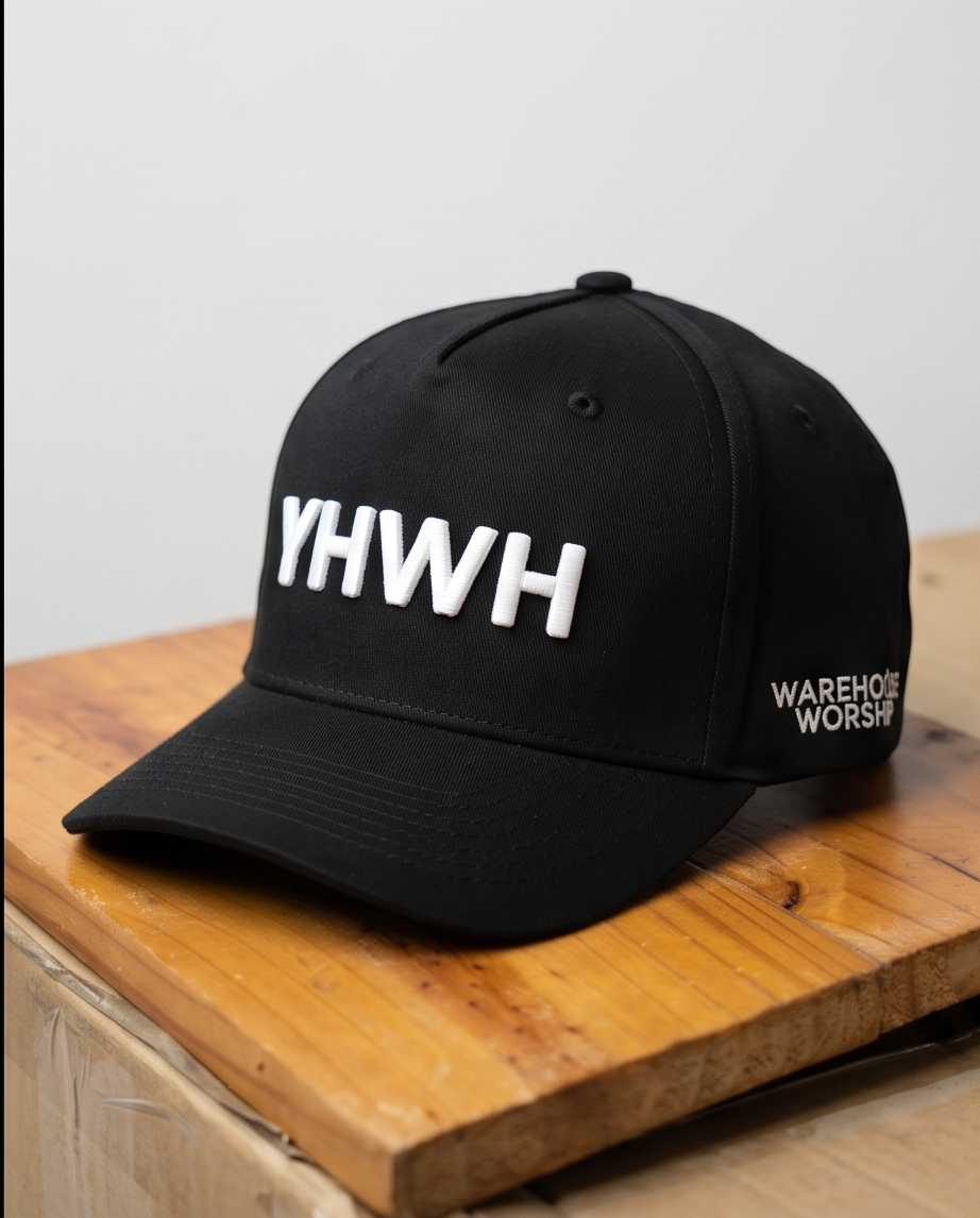 Black YHWH Embroidered Cap