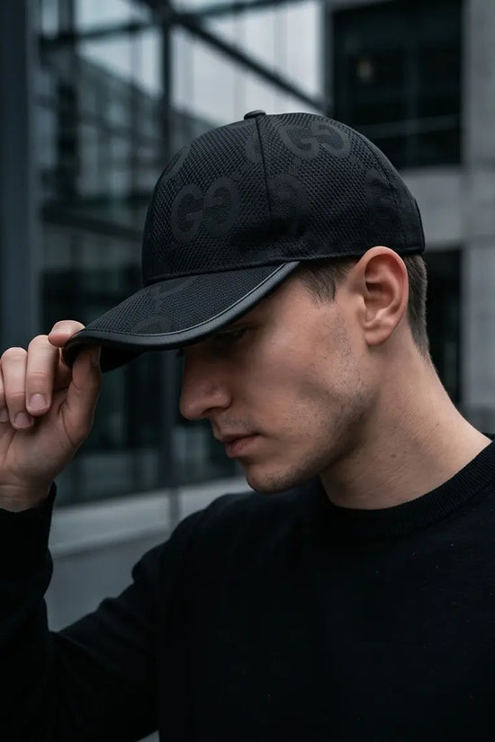 Gucci GG Supreme Canvas Baseball Cap – Matte Jet Black