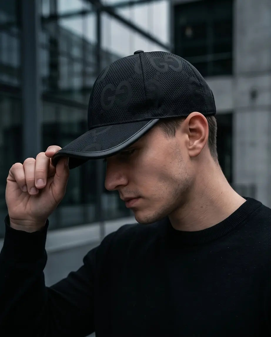Gucci GG Supreme Canvas Baseball Cap – Matte Jet Black