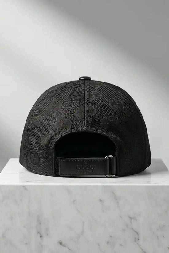 Gucci GG Supreme Canvas Baseball Cap – Matte Jet Black