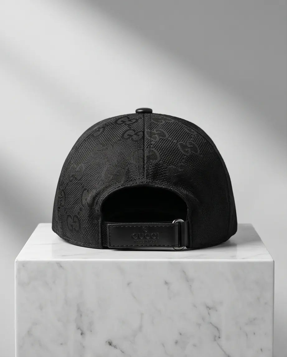 Gucci GG Supreme Canvas Baseball Cap – Matte Jet Black