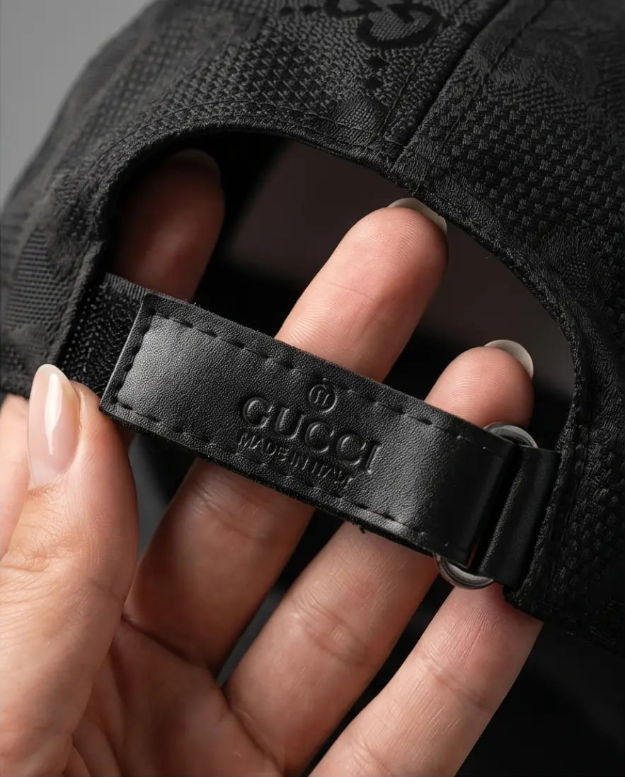 Gucci GG Supreme Canvas Baseball Cap – Matte Jet Black