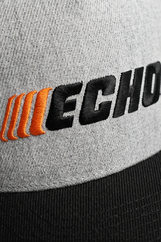 ECHO Gray and Black Snapback Cap