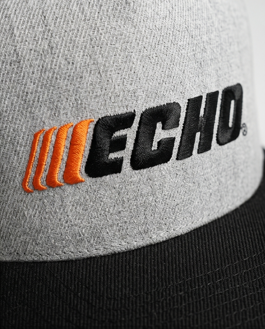 ECHO Gray and Black Snapback Cap