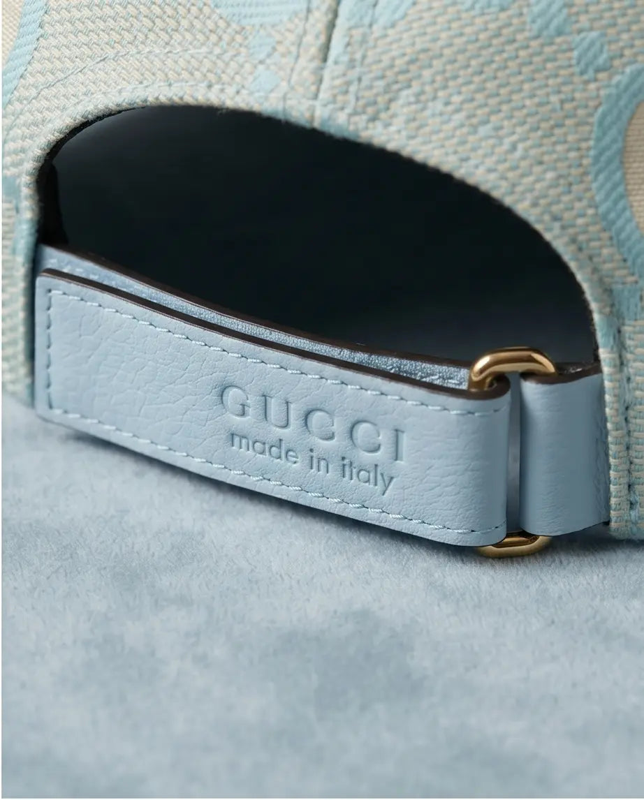 Gucci GG Supreme Canvas Baseball Cap – Pastel Light Blue
