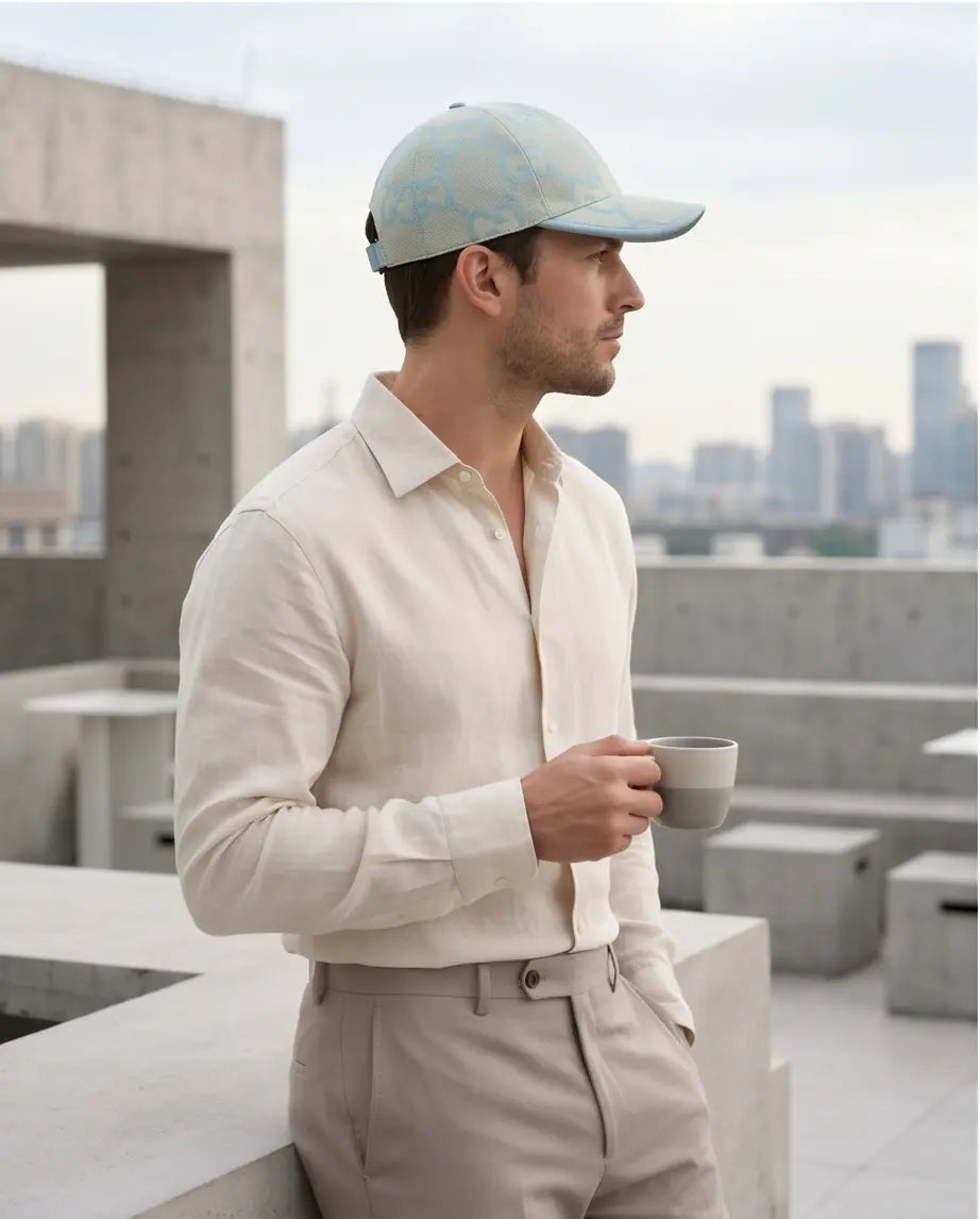 Gucci GG Supreme Canvas Baseball Cap – Pastel Light Blue