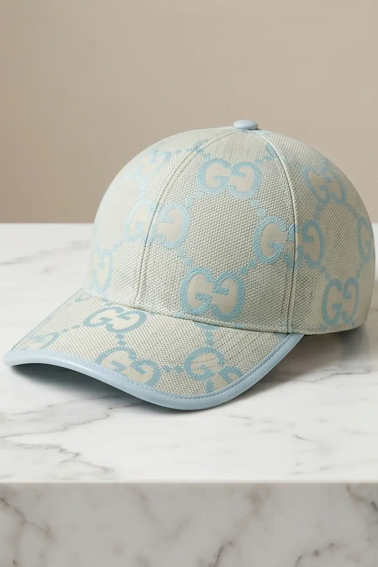 Gucci GG Supreme Canvas Baseball Cap – Pastel Light Blue