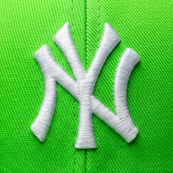 NY Classic Monogram Baseball Cap – Electric Lime Green