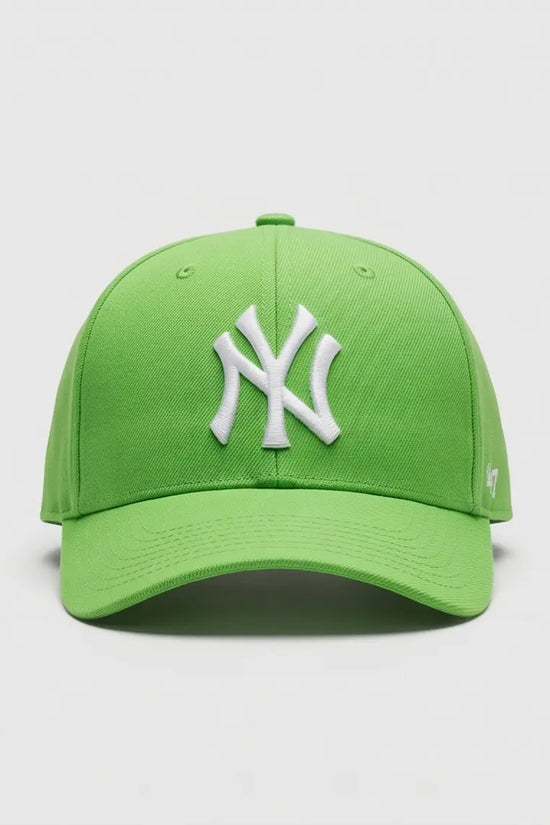 NY Classic Monogram Baseball Cap – Electric Lime Green
