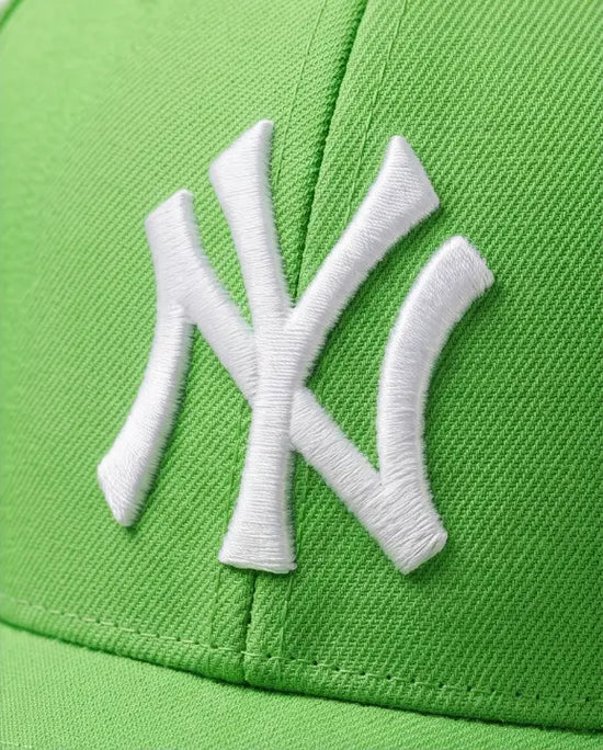 NY Classic Monogram Baseball Cap – Electric Lime Green