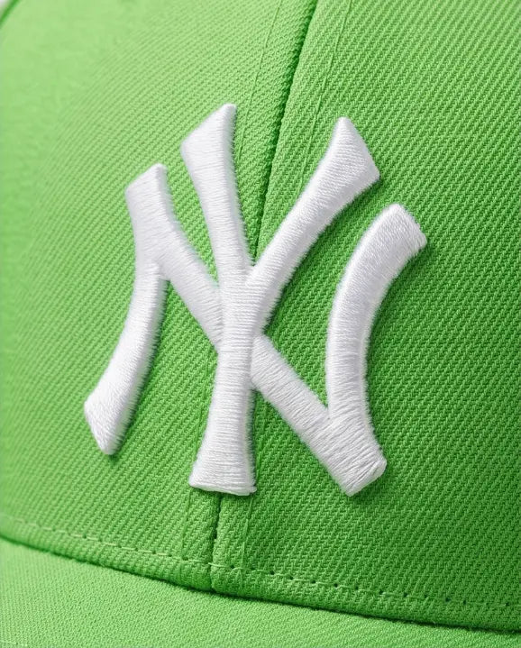 NY Classic Monogram Baseball Cap – Electric Lime Green