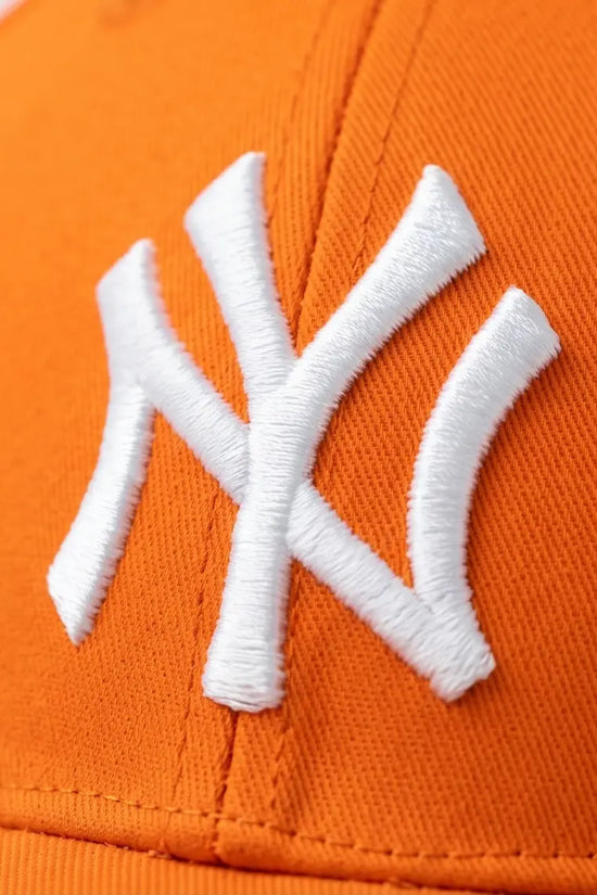 NY Classic Monogram Baseball Cap – Vibrant Neon Orange