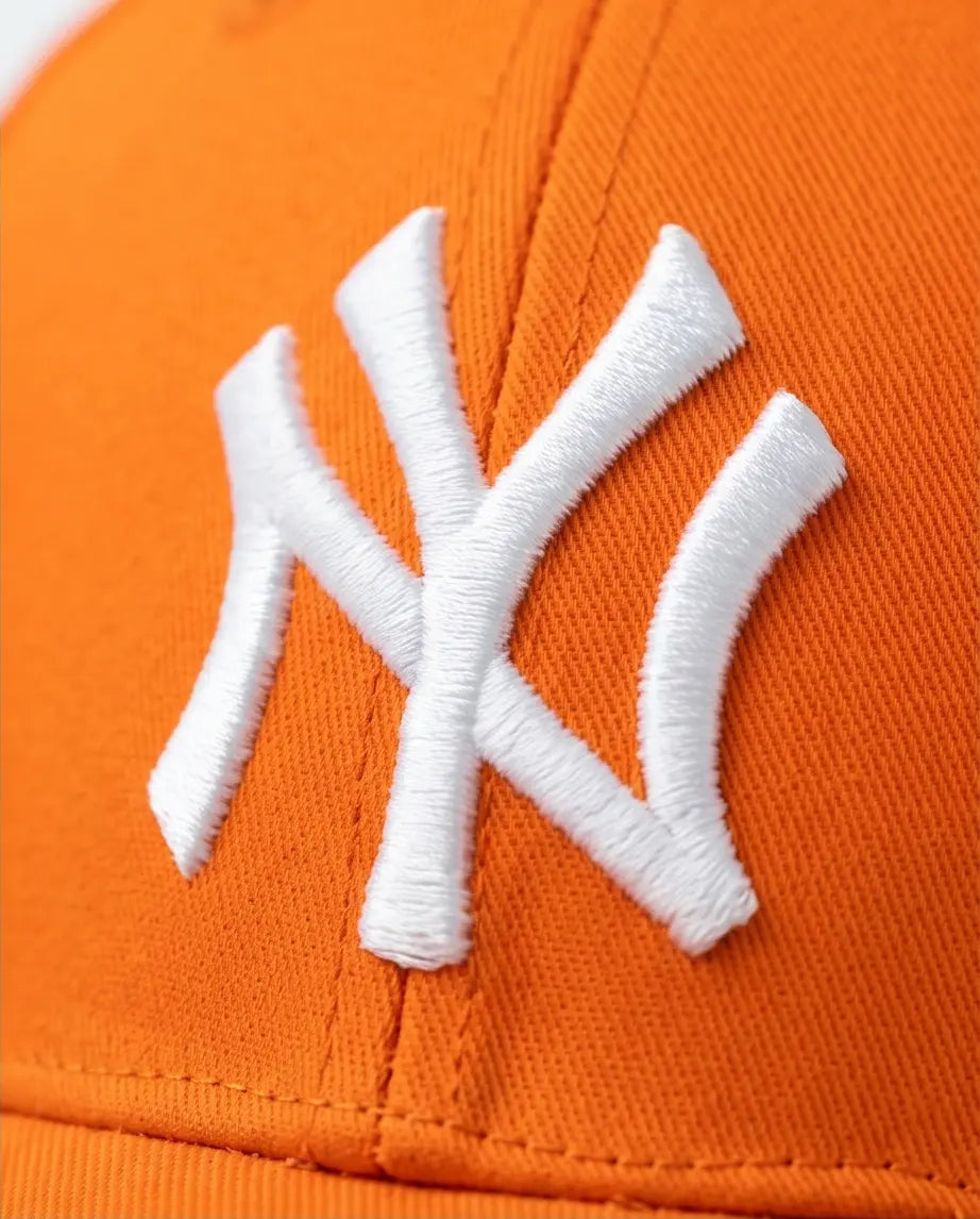 NY Classic Monogram Baseball Cap – Vibrant Neon Orange