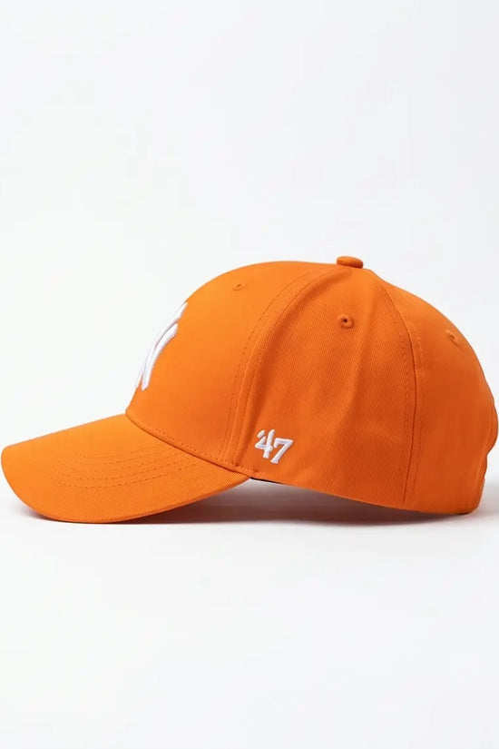 NY Classic Monogram Baseball Cap – Vibrant Neon Orange