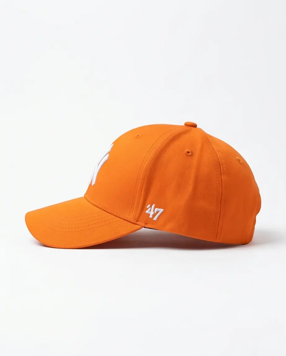 NY Classic Monogram Baseball Cap – Vibrant Neon Orange