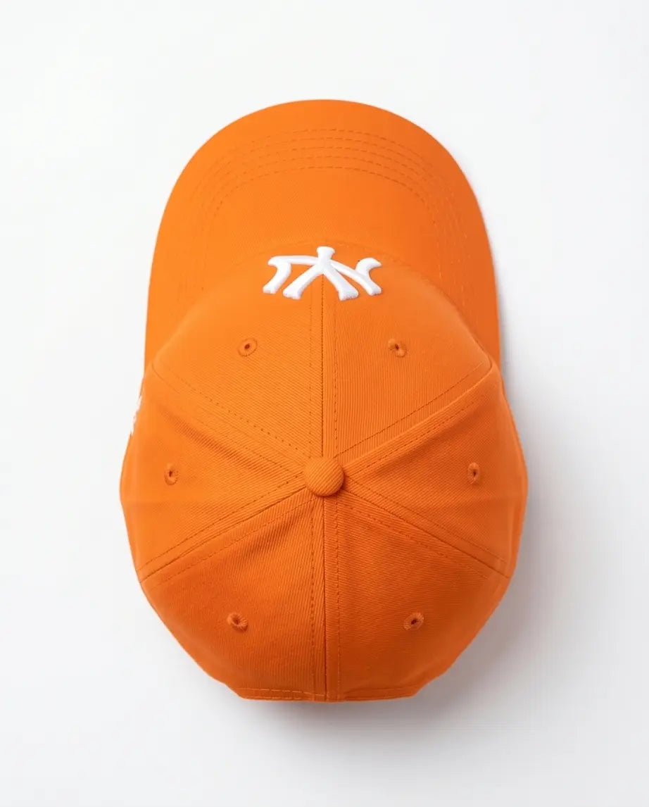 NY Classic Monogram Baseball Cap – Vibrant Neon Orange