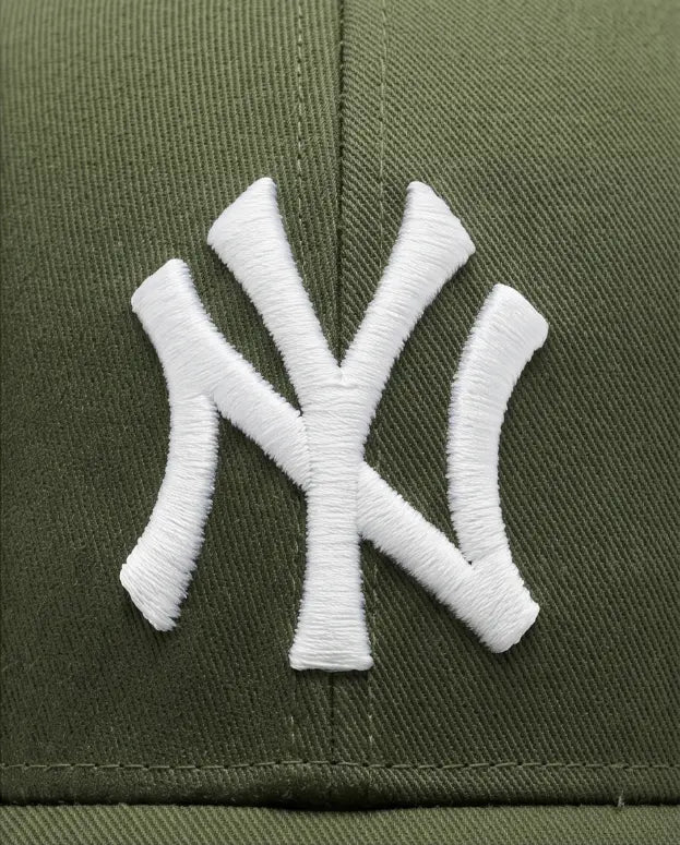 NY Classic Monogram Baseball Cap – Olive Green & Off-White