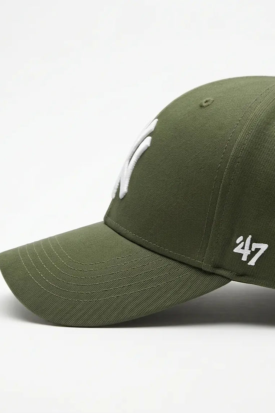 NY Classic Monogram Baseball Cap – Olive Green & Off-White