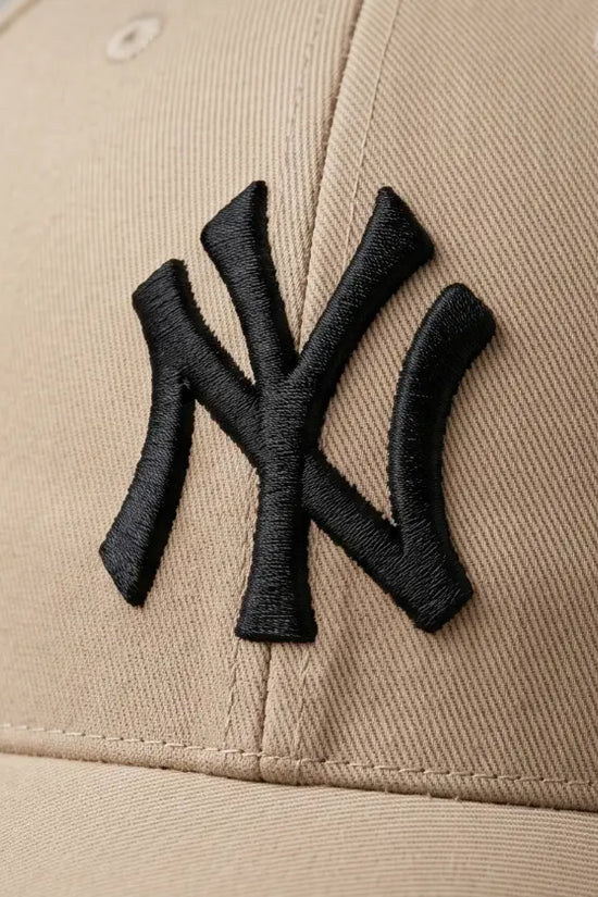 NY Classic Monogram Baseball Cap – Warm Khaki Beige
