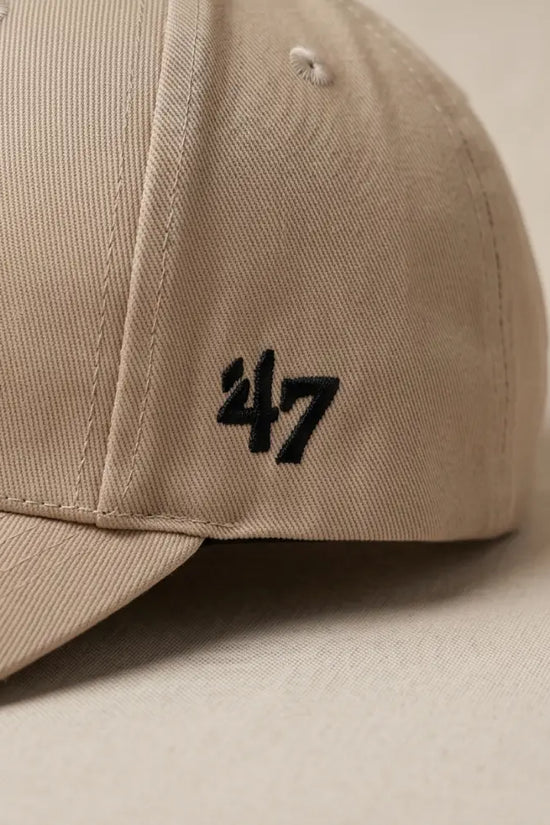 NY Classic Monogram Baseball Cap – Warm Khaki Beige