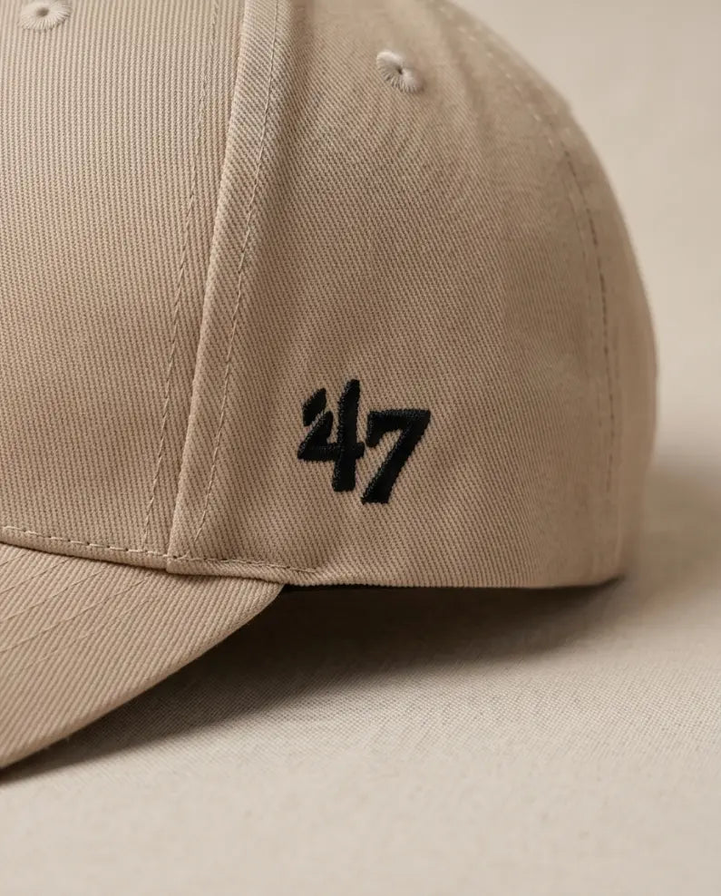NY Classic Monogram Baseball Cap – Warm Khaki Beige