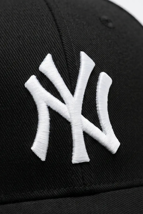 NY Classic Monogram Baseball Cap – Triple Black & Crisp White
