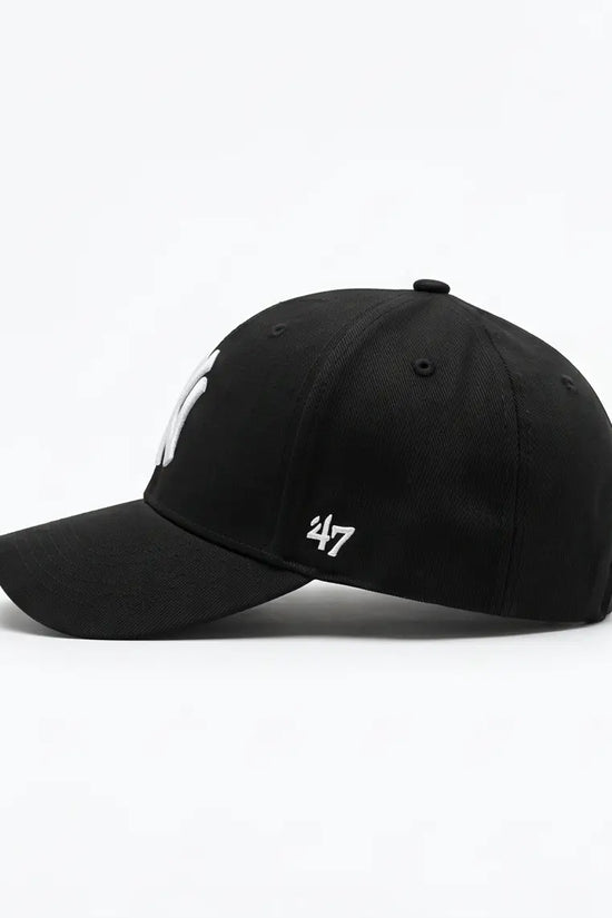 NY Classic Monogram Baseball Cap – Triple Black & Crisp White