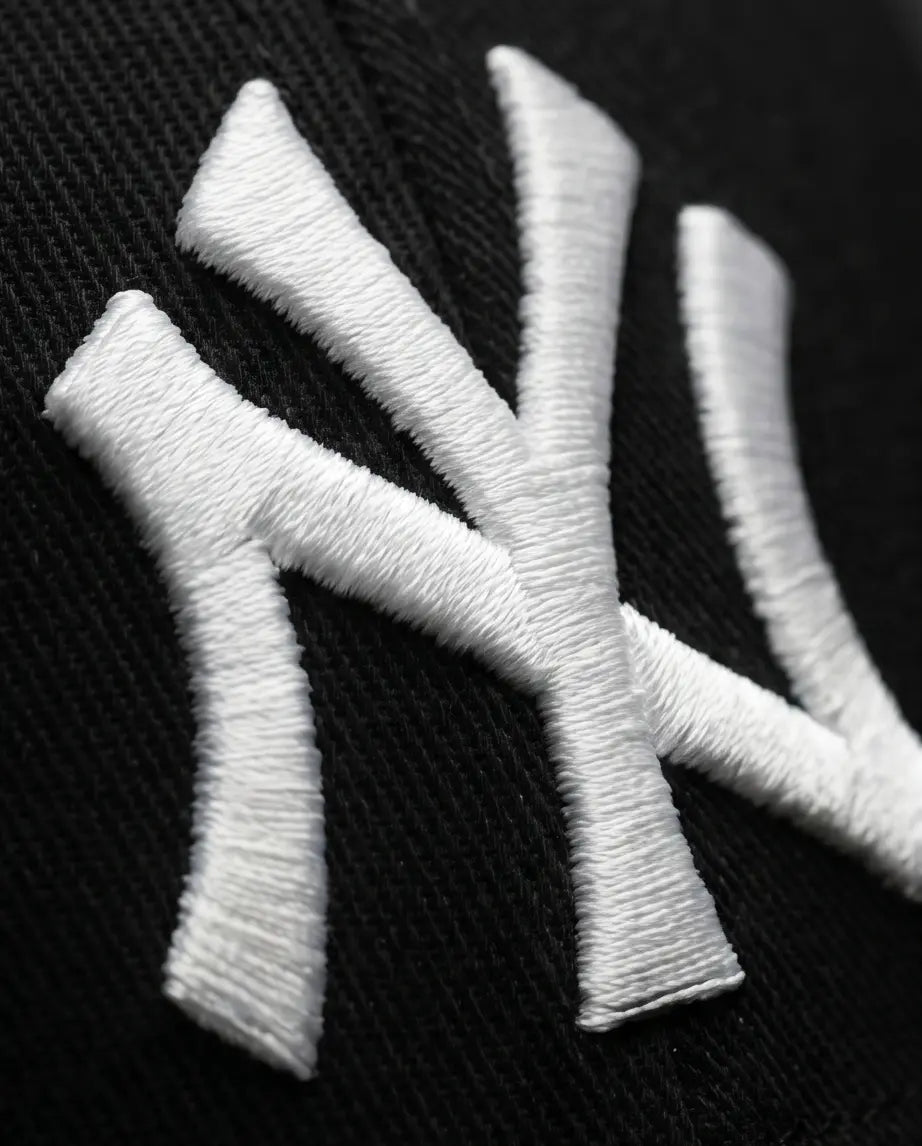 NY Classic Monogram Baseball Cap – Triple Black & Crisp White
