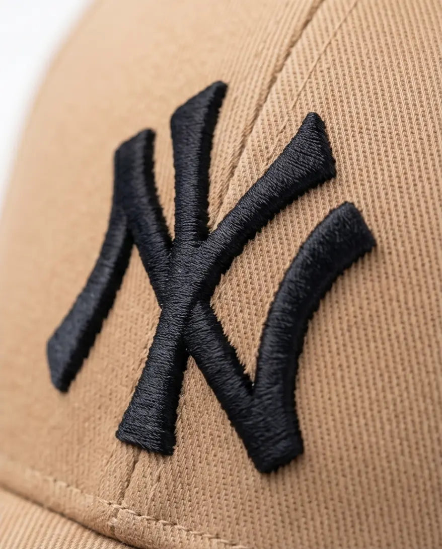 NY Classic Monogram Baseball Cap – Khaki Beige