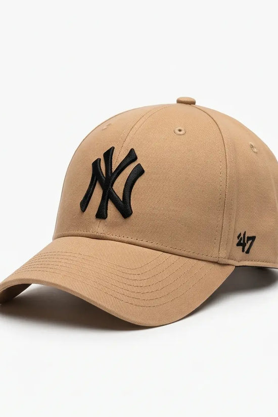 NY Classic Monogram Baseball Cap – Khaki Beige