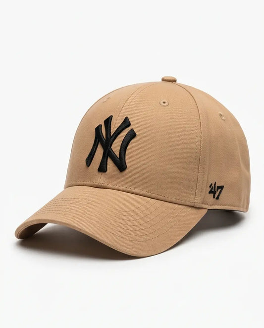 NY Classic Monogram Baseball Cap – Khaki Beige