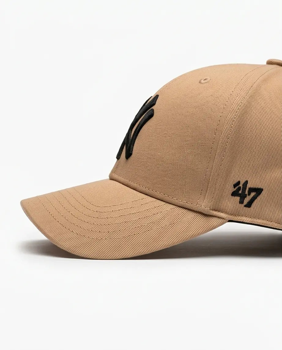 NY Classic Monogram Baseball Cap – Khaki Beige