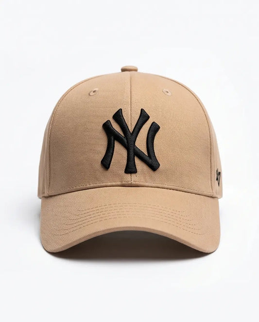 NY Classic Monogram Baseball Cap – Khaki Beige