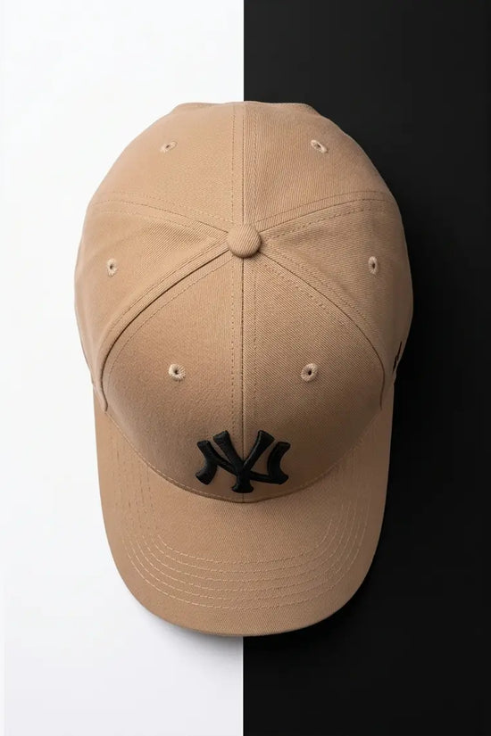 NY Classic Monogram Baseball Cap – Khaki Beige