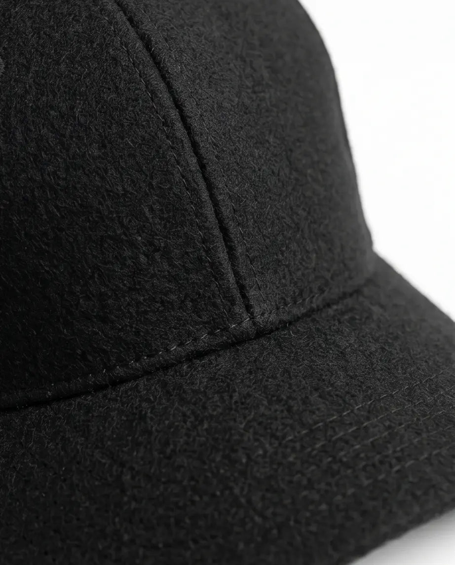 Classic Plain Baseball Cap — All Black