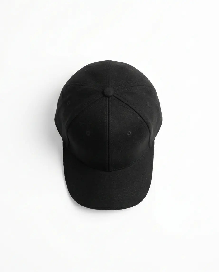 Classic Plain Baseball Cap — All Black
