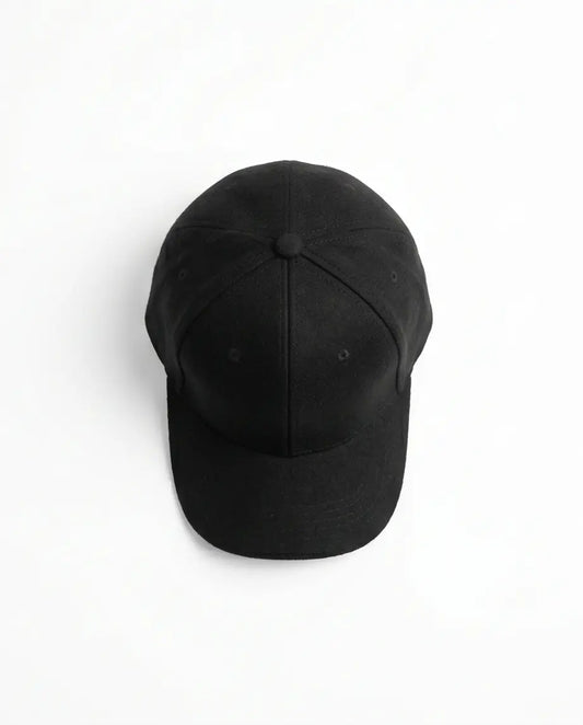 Classic Plain Baseball Cap — All Black
