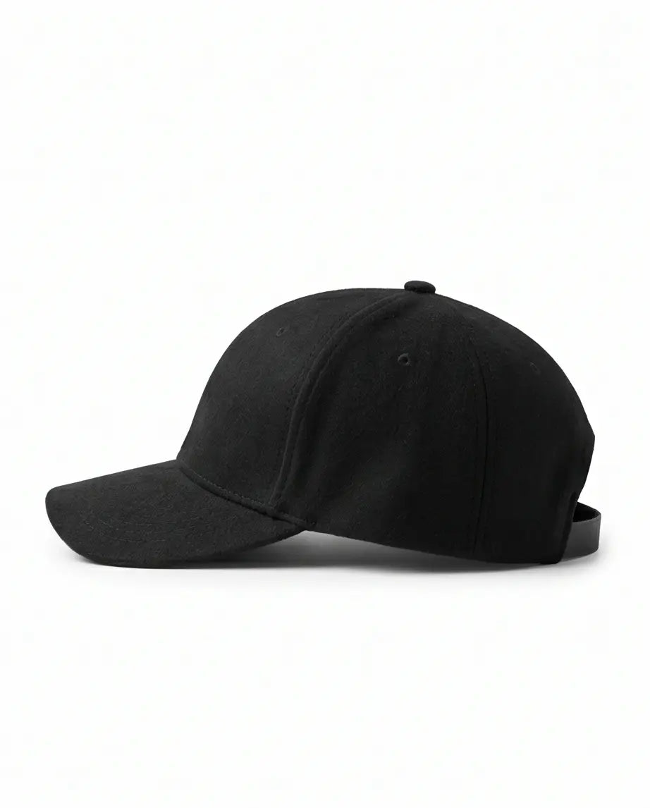 Classic Plain Baseball Cap — All Black