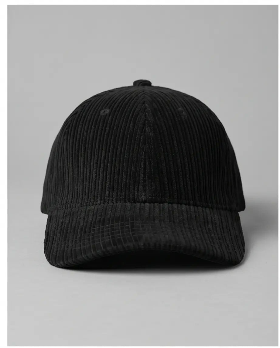 "DRESS" Corduroy Cap — All Black