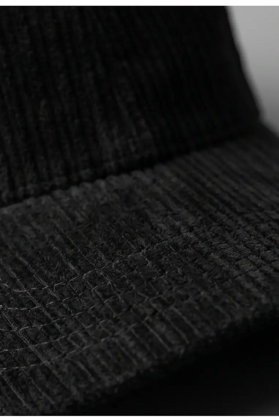 "DRESS" Corduroy Cap — All Black