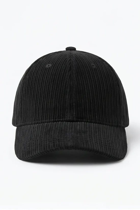 "DRESS" Corduroy Cap — All Black