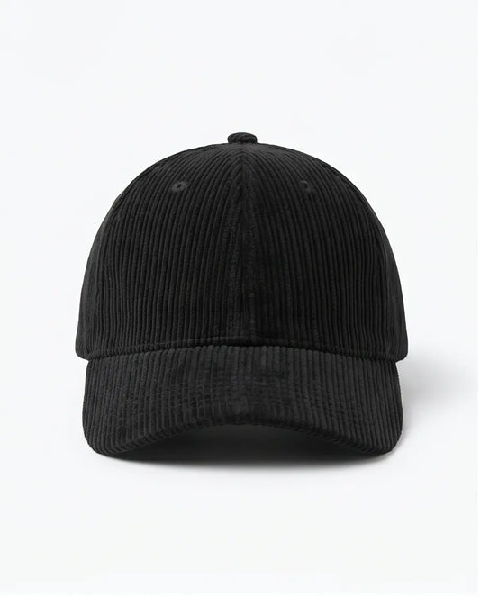 "DRESS" Corduroy Cap — All Black