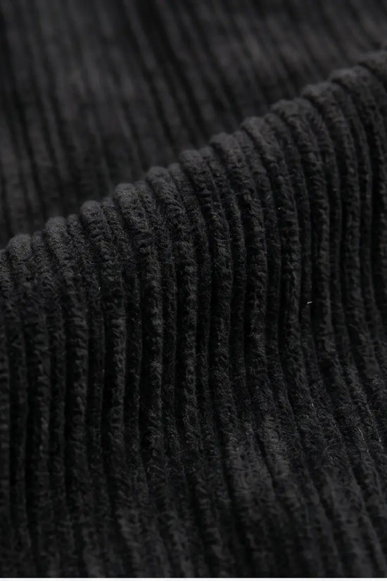 "DRESS" Corduroy Cap — All Black