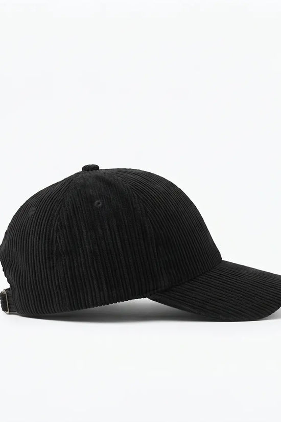 "DRESS" Corduroy Cap — All Black