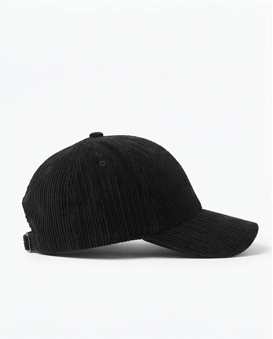 "DRESS" Corduroy Cap — All Black
