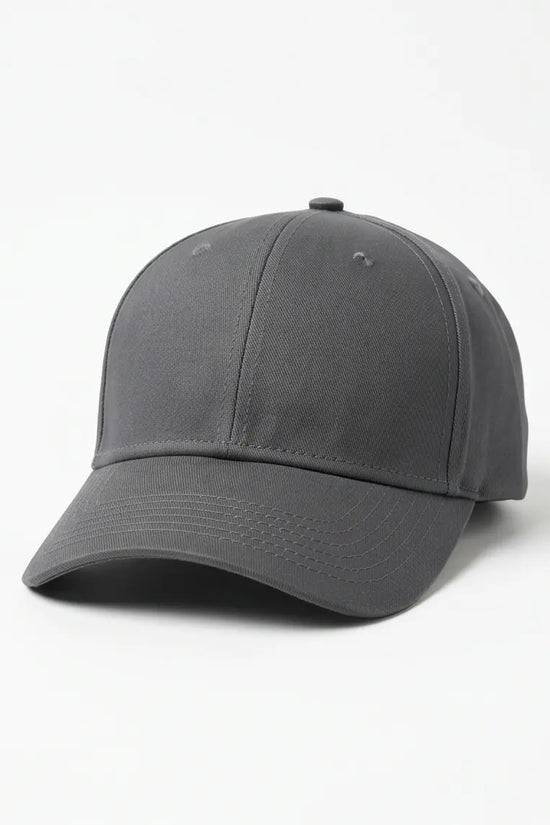 Classic Plain Dad Cap — Charcoal Grey