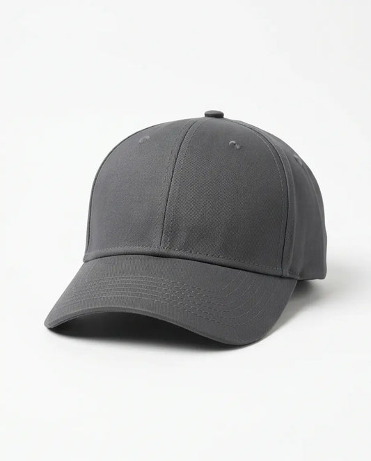 Classic Plain Dad Cap — Charcoal Grey